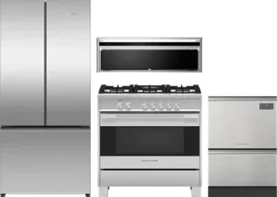 4 Piece Package Includes Refrigerator, Range, Hood And Dishwasher
